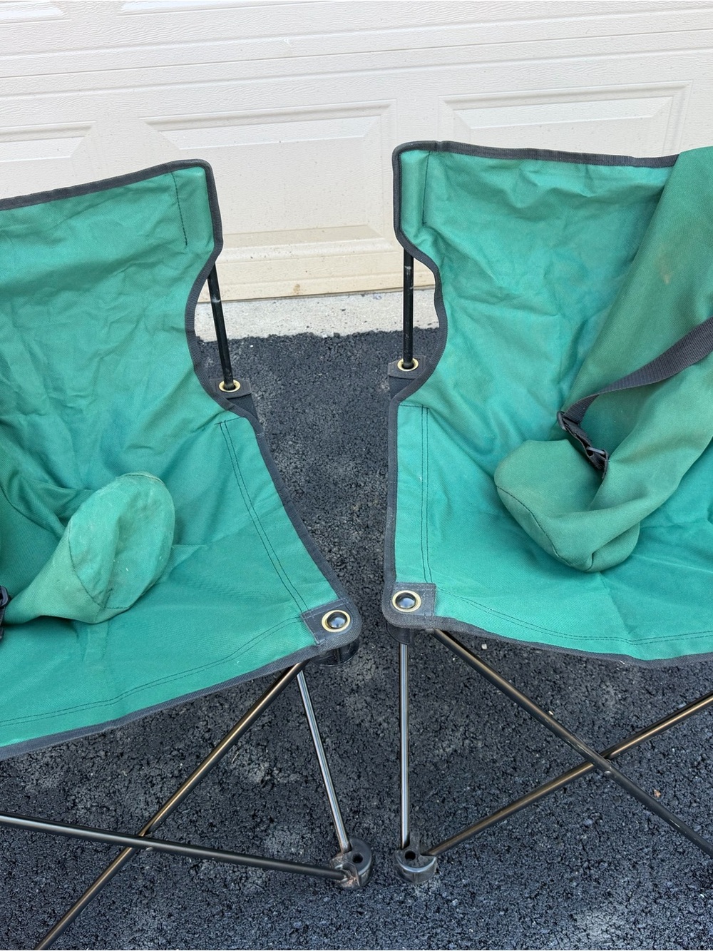 Sling Folding Canvas Camping Chairs - Tide Water Travel Line Sling Chairs set/2